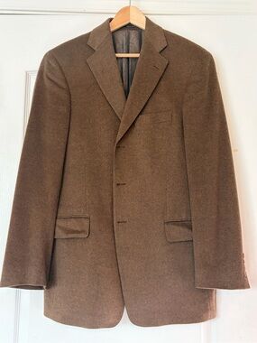 Men's Brown Wool Sport Coat Blazer